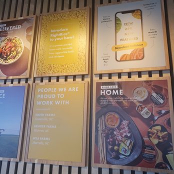 CAVA - Food wall - Mediterranean Near Me - Fayetteville, North Carolina