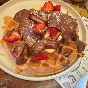 Barn 34 - Nutella Banana Waffle with strawberries added - Bars Near Me - Ocean City, Maryland Barn 34 - Nutella Banana Waffle with strawberries added - Bars Near Me - Ocean City, Maryland