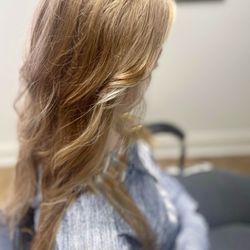 Natural blonde hair color , mini high light s, beauty , Fenton Michigan