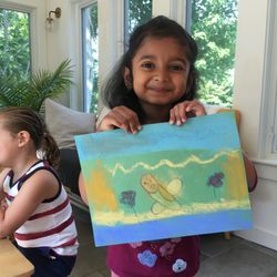 Forbes Hill Montessori School - Working with pastels