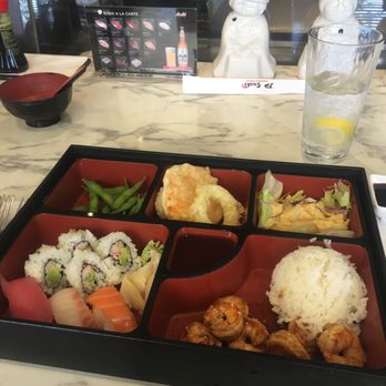 JP Sushi - Shrimp Bento Box - Japanese Near Me - Roswell, Georgia