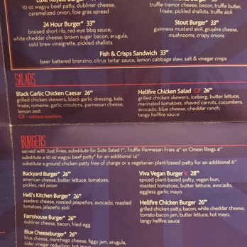 Gordon Ramsay Burger Las Vegas - Specialties, Salads, and Burgers sections of menu - Burgers Near Me - Las Vegas, Nevada Gordon Ramsay Burger Las Vegas - Specialties, Salads, and Burgers sections of menu - Burgers Near Me - Las Vegas, Nevada
