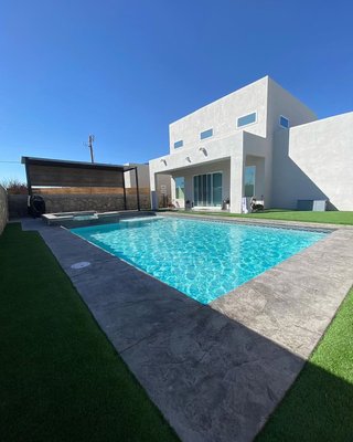 Pool Installation - New Wave Pools & Spa is a locally owned swimming pool and jacuzzi builder in our beautiful Sun City of El Paso County, TX, and surrounding areas. We take pride in customer service and prioritize listening to our customer's desires for building their dream pool and spa. We are dedicated to installing quality custom pools and spas for every home and family size. Slip into your bathing suit and relax in your gorgeous swimming pool with the help of New Wave Pools & Spas. Make your dream pool & spa a reality by contacting us today! Pool Installation - New Wave Pools & Spa is a locally owned swimming pool and jacuzzi builder in our beautiful Sun City of El Paso County, TX, and surrounding areas. We take pride in customer service and prioritize listening to our customer's desires for building their dream pool and spa. We are dedicated to installing quality custom pools and spas for every home and family size. Slip into your bathing suit and relax in your gorgeous swimming pool with the help of New Wave Pools & Spas. Make your dream pool & spa a reality by contacting us today!