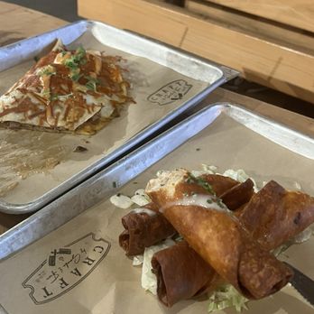 Craft by Smoke & Fire - Pasadena - Quesadilla and taquitos from the appetizers - Barbeque Near Me - Pasadena, California Craft by Smoke & Fire - Pasadena - Quesadilla and taquitos from the appetizers - Barbeque Near Me - Pasadena, California