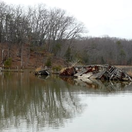 A shipwreck at Mallows Bay A shipwreck at Mallows Bay