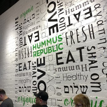 Hummus Republic - This wall is SUPER cute. - Mediterranean Near Me - Burbank, California Hummus Republic - This wall is SUPER cute. - Mediterranean Near Me - Burbank, California