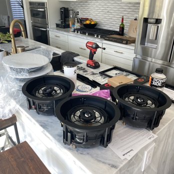 Audio Visual Innovations - SpeakerCraft 8.3 Aim3 going in. - Home Theatre Installation Near Me Audio Visual Innovations - SpeakerCraft 8.3 Aim3 going in. - Home Theatre Installation Near Me