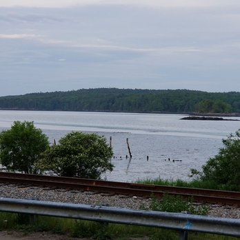 Red's Eats - View from our table. Outside seating only - Seafood Near Me - Wiscasset, Maine Red's Eats - View from our table. Outside seating only - Seafood Near Me - Wiscasset, Maine