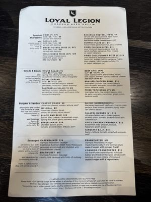 Menu photo 7 Loyal Legion Portland, OR Menu photo 7 Loyal Legion Portland, OR