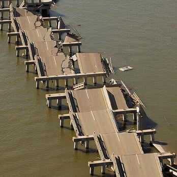 Bay Bridge - Katrina's fury on the old bridge - Landmarks & Historical Buildings Near Me - Bay Saint Louis, Mississippi