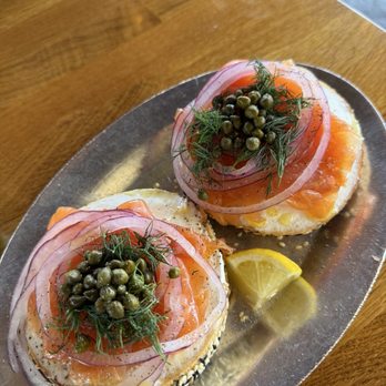Boil & Bake - Salmon on a bagel - Bagels Near Me - Costa Mesa, California
