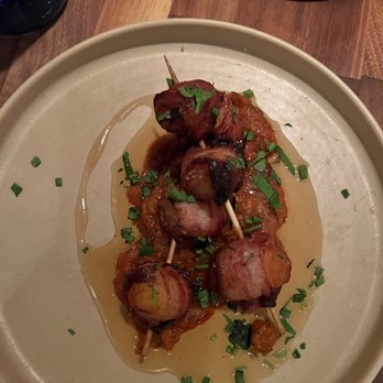 Oakleys Bistro - Bacon Wrapped Apricots - New American Near Me - Indianapolis, Indiana Oakleys Bistro - Bacon Wrapped Apricots - New American Near Me - Indianapolis, Indiana