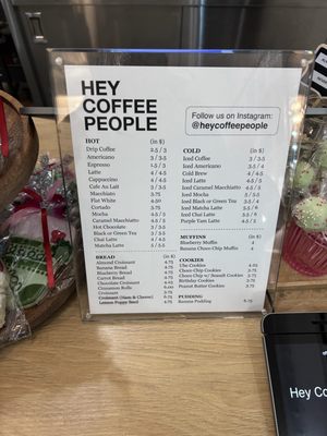 Menu photo 2 Hey Coffee People Hoboken, NJ Menu photo 2 Hey Coffee People Hoboken, NJ