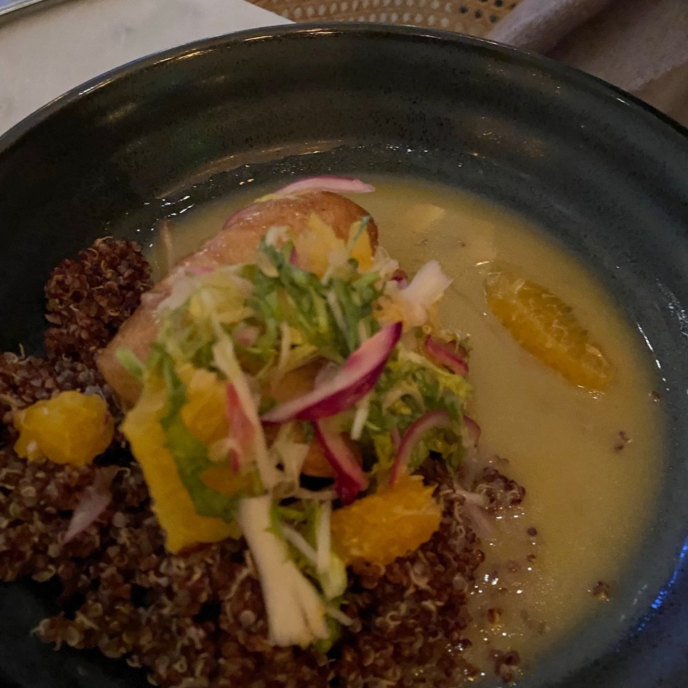 The Citizen - Grouper over quinoa with citrus salad - New American Near Me - Alys Beach, Florida
