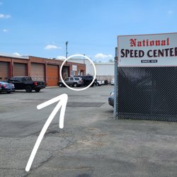 National Speed Center - Drive through the gate to the end of the building.