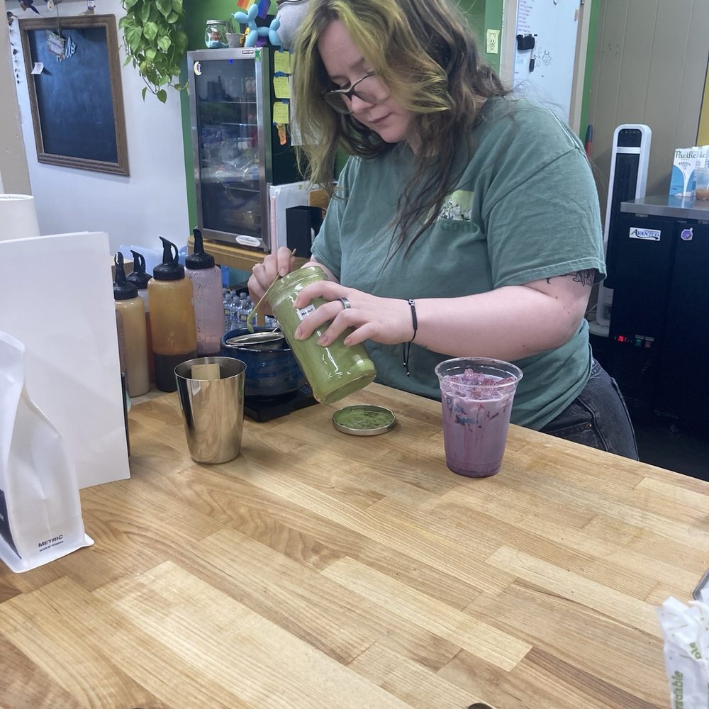 Feathered Saddle Coffee - I've never seen the process of preparing matcha. It was cool to see. - Coffee & Tea Near Me - Carol Stream, Illinois Feathered Saddle Coffee - I've never seen the process of preparing matcha. It was cool to see. - Coffee & Tea Near Me - Carol Stream, Illinois