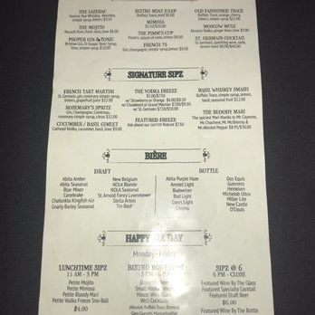 Bistro Byronz - Drink and happy hour menu - Salad Near Me - Baton Rouge, Louisiana