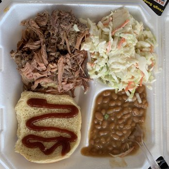 Papa Turney's - Brisket Plate with Slaw and Baked Beans - Barbeque Near Me - Hermitage, Tennessee