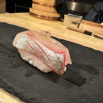 AJI - shima aji stripped jack soy honey pearls - Sushi Bars Near Me - Chicago, Illinois