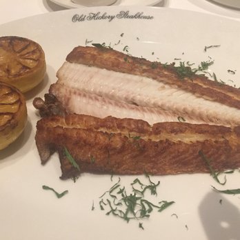 Old Hickory - Sole (without the butter sauce). Really deliciously made, with a lovely crust - Steakhouses Near Me - National Harbor, Maryland