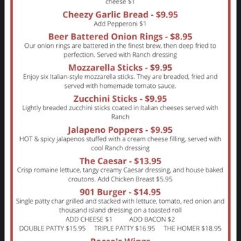 901 Bar & Grill - Menu - Bars Near Me - Los Angeles, California