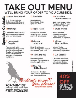 Menu photo 1 The Rellik Tavern Benicia, CA Menu photo 1 The Rellik Tavern Benicia, CA