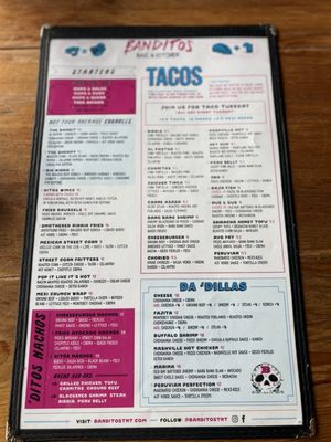 Menu photo 1 Banditos Bar & Kitchen White Marsh Nottingham, MD