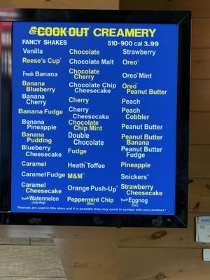 Menu photo 1 Cook Out Norfolk, VA