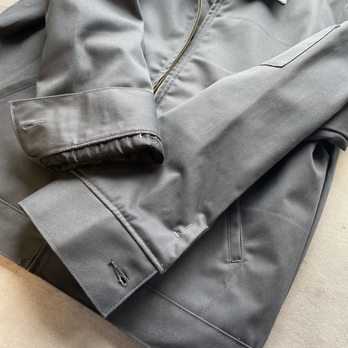 Slow Hill Sew Shop - Dickies jacket cuff pinned to be shortened and tapered - Sewing & Alterations Near Me - Ithaca, New York Slow Hill Sew Shop - Dickies jacket cuff pinned to be shortened and tapered - Sewing & Alterations Near Me - Ithaca, New York