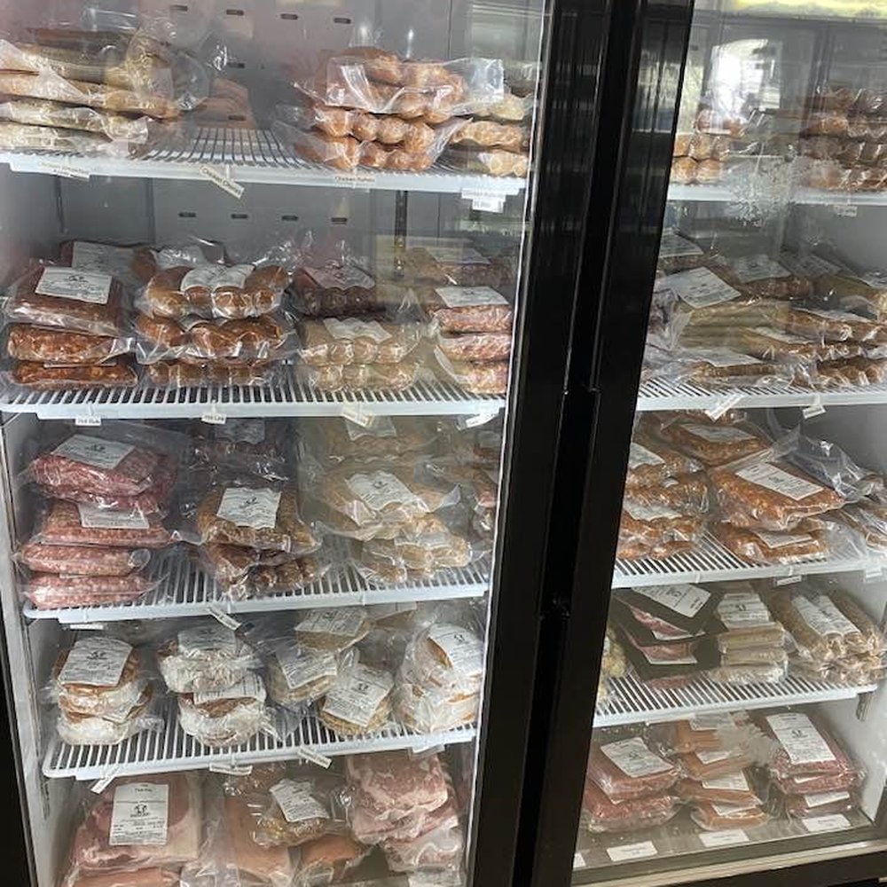 Litchfield Locker - Fully stocked sausage freezer, at the Litchfield Locker in Litchfield, CT. - Meat Shops Near Me - Litchfield, Connecticut Litchfield Locker - Fully stocked sausage freezer, at the Litchfield Locker in Litchfield, CT. - Meat Shops Near Me - Litchfield, Connecticut