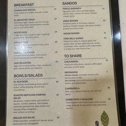 Food menu