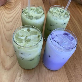 The Breeze Cafe - Iced matcha and iced ube - Breakfast & Brunch Near Me - Newark, California
