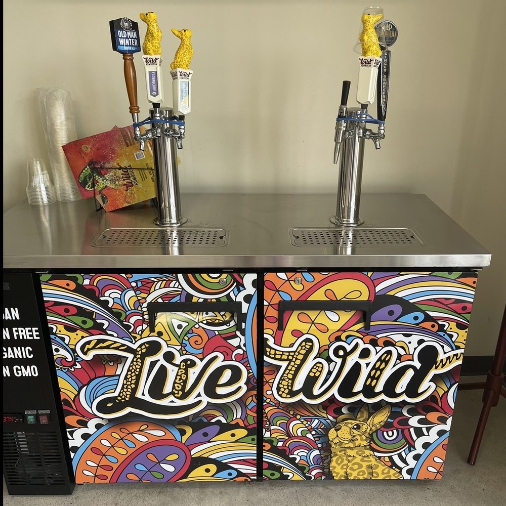 Wild Bay Kombucha - two beer taps on a counter - Kombucha Near Me - Baltimore, Maryland Wild Bay Kombucha - two beer taps on a counter - Kombucha Near Me - Baltimore, Maryland