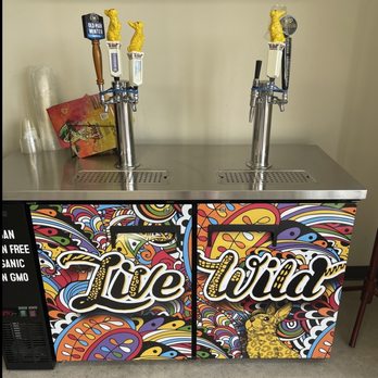 Wild Bay Kombucha - two beer taps on a counter - Kombucha Near Me - Baltimore, Maryland