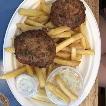 McMenamy Seafoods - Crab cake basket with fries and coleslaw - Seafood Near Me - Brockton, Massachusetts McMenamy Seafoods - Crab cake basket with fries and coleslaw - Seafood Near Me - Brockton, Massachusetts