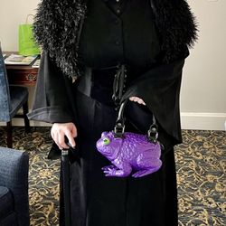 The Ossuary - Baby bat modeling a new fit from the Ossuary and Wartson the toad from Die With Your Boots On.