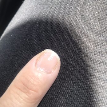 Nice Nail & Spa 3 - Gunked up polish, jagged and uneven nail, lazy cuticle care... - Nail Salons Near Me - Visalia, California