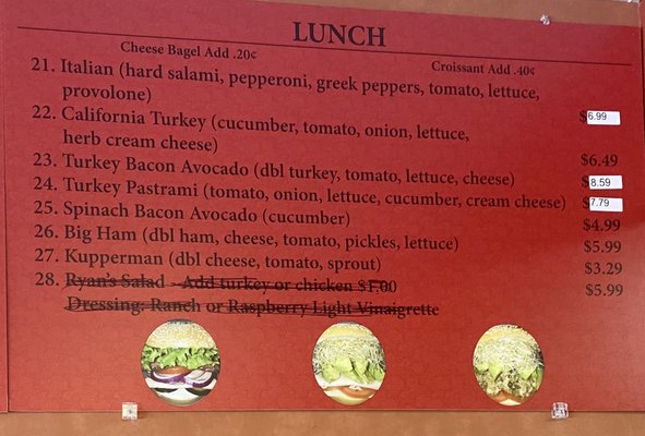 Menu photo 4 Ryan's Bagel Cafe Sandy, UT