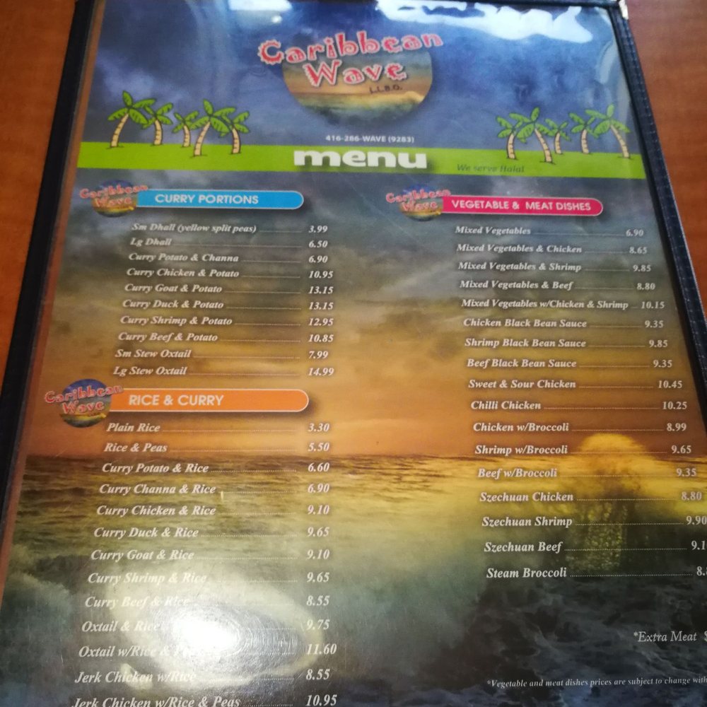 Caribbean Wave - Menu - Caribbean Near Me - Toronto, Ontario Caribbean Wave - Menu - Caribbean Near Me - Toronto, Ontario