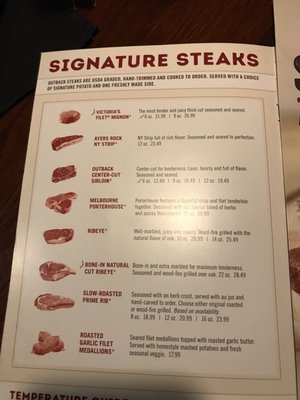 Menu photo 1 Outback Steakhouse Conyers, GA