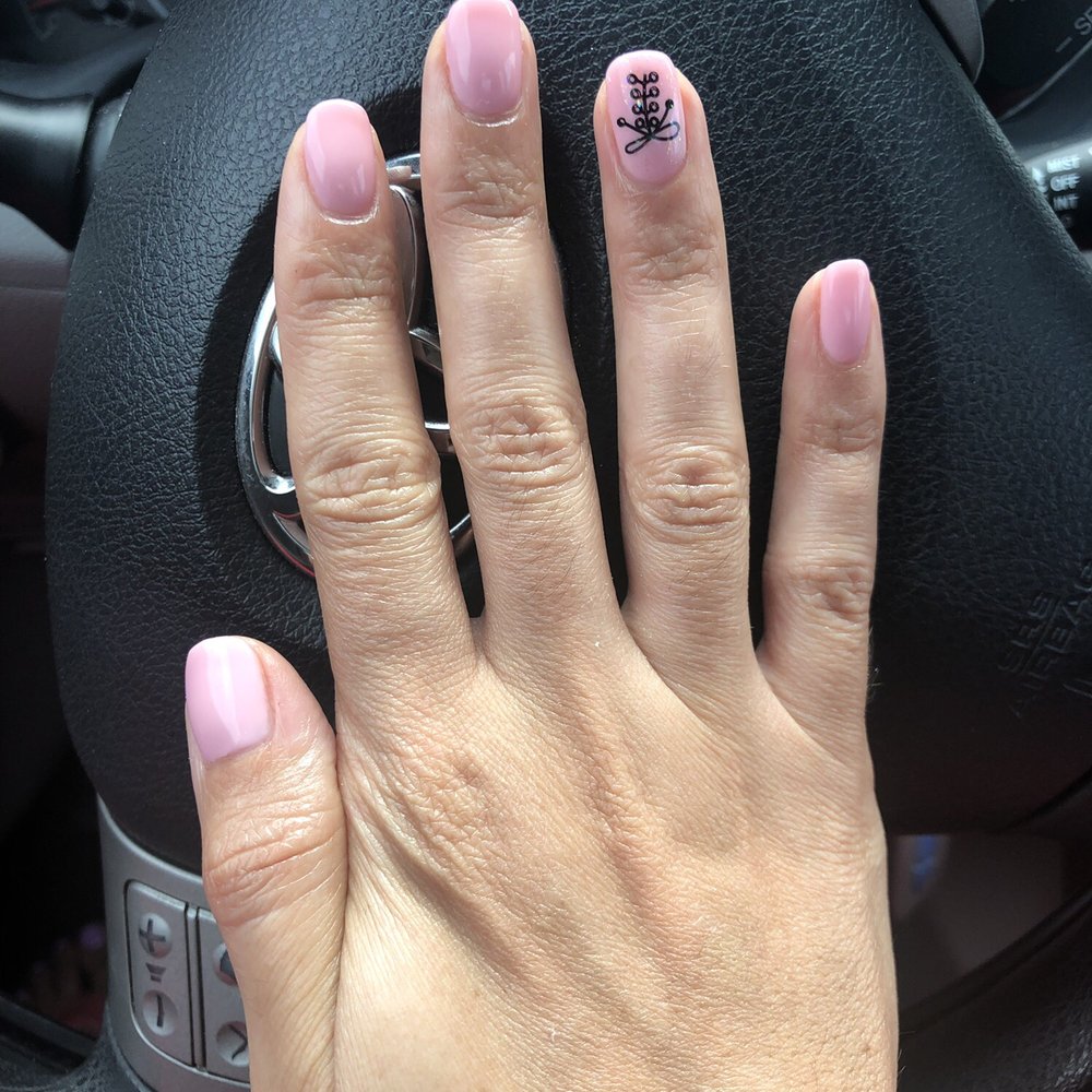 Nail Care - Gel manicure with a cute design! - Nail Salons Near Me - Plano, Texas Nail Care - Gel manicure with a cute design! - Nail Salons Near Me - Plano, Texas