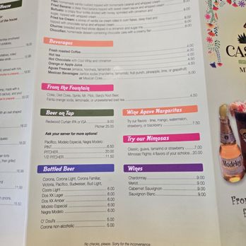 Casa Garcia's - Menu - Mexican Near Me - Eureka, California