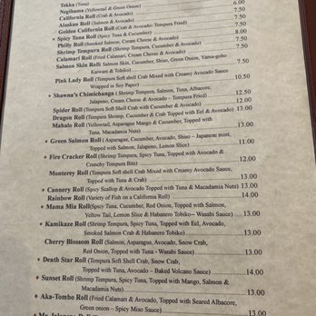Crystal Fish - Menu - Japanese Near Me - Monterey, California Crystal Fish - Menu - Japanese Near Me - Monterey, California