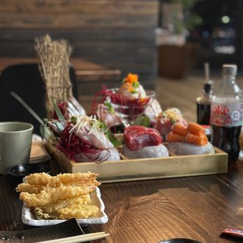 Tori Sake & Grill - Sushi tower for four and order of tempura - Japanese Near Me - Burien, Washington