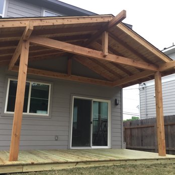 Marks Builders - Attached Cedar Patio Cover - General Contractors Near Me Marks Builders - Attached Cedar Patio Cover - General Contractors Near Me