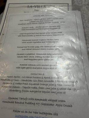 Menu photo 2 La Villa Pizza Brooklyn, NY