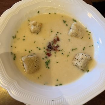 WALLISER STUBE - Swiss potato soup - Fondue Near Me - Lake Louise, Alberta WALLISER STUBE - Swiss potato soup - Fondue Near Me - Lake Louise, Alberta