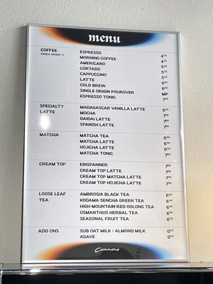 Menu photo 2 Commons Cafe Irvine, CA