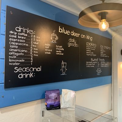 Menu photo 3 blue deer on king Boone, NC