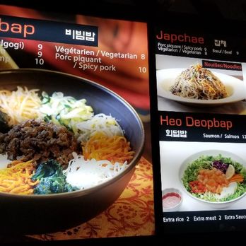 Atti Express - Bibimbap
Japchae
Bulgogi
Jeyuk (porc piquant/spicy)
Hoe Deopbap - Korean Near Me - Montreal, Quebec